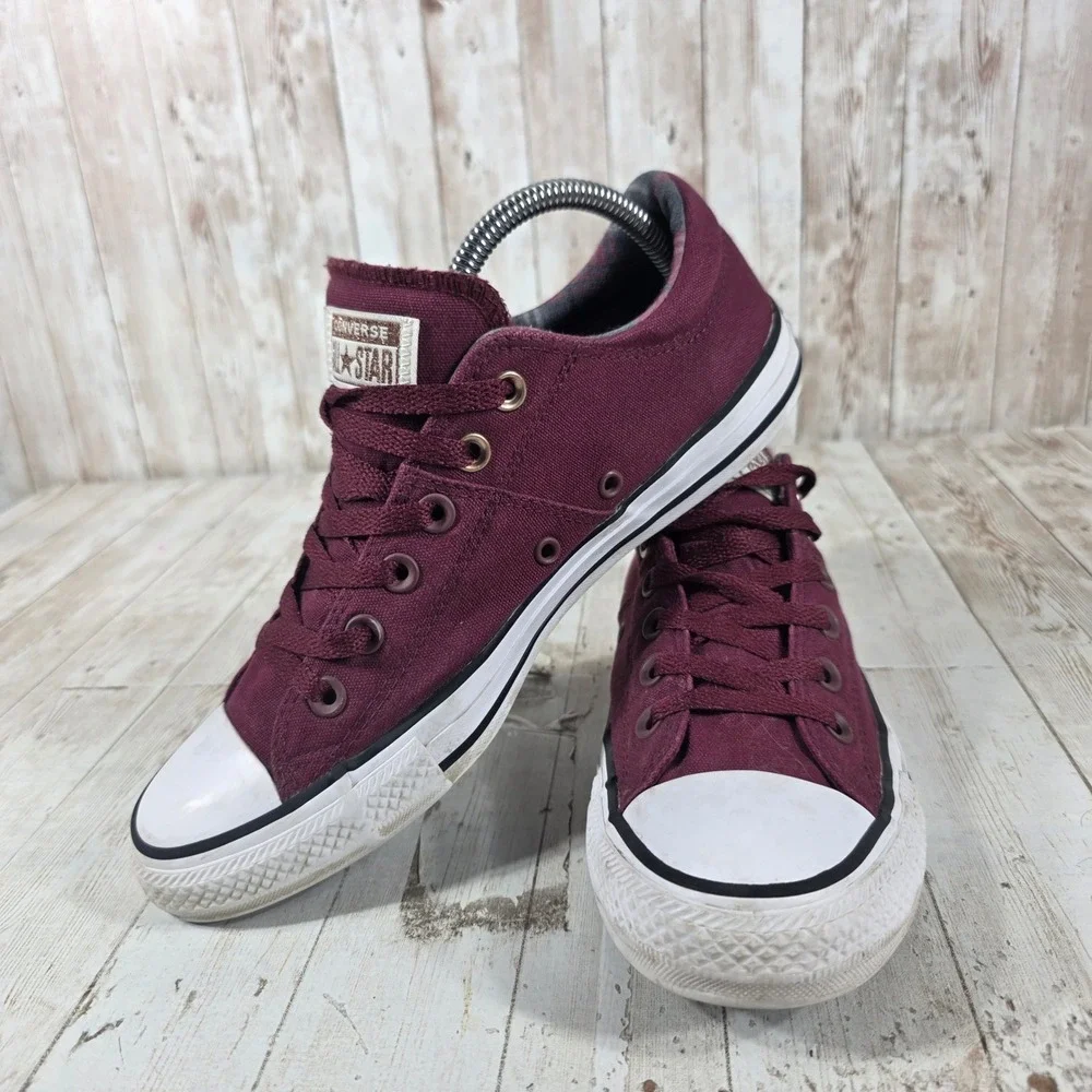 Converse Chuck Taylor All Star Madison Burgundy Maroon Sneakers 561739F Womens 9 - Picture 3 of 8